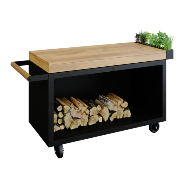 OFYR Mise en Place Table Black 135 PRO Teak Wood
