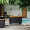 OFYR Mise en Place Table Black 135 PRO Teak Wood